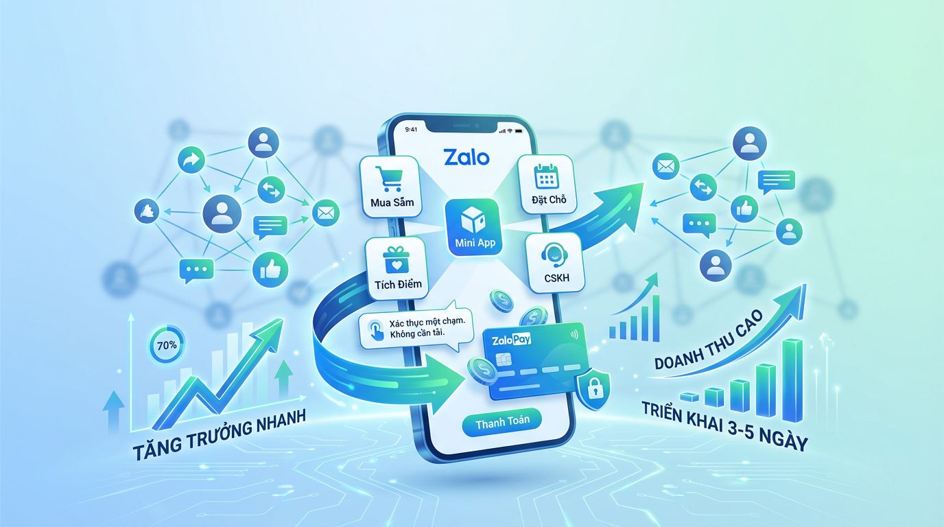 Thiết Kế Zalo Mini App: Giải Pháp Ứng Dụng "Không Cần Cài Đặt" - Bứt Phá Doanh Thu Trên Zalo