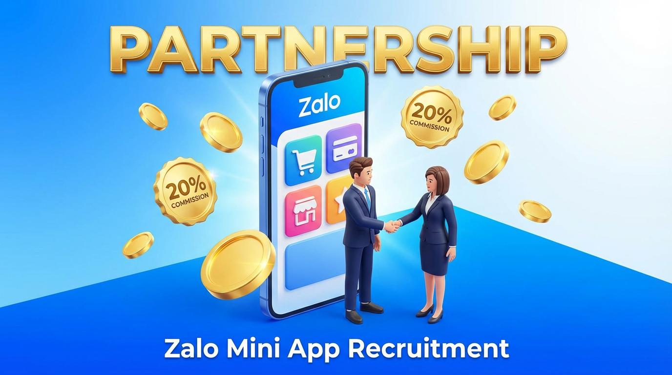 TÌM ĐỒNG ĐỘI THỰC CHIẾN - TUYỂN CỘNG TÁC VIÊN KINH DOANH GIẢI PHÁP ZALO MINI APP (HOA HỒNG LÊN ĐẾN 20%)