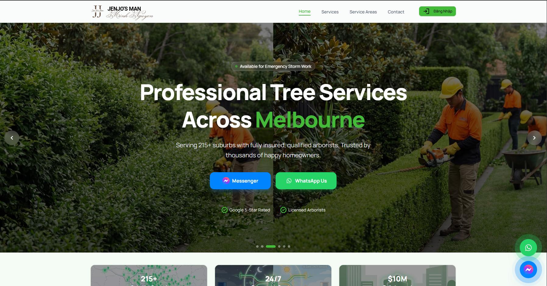 CĐudu Hoàn Thiện Hệ Thống Booking & Staff Management Cho JenJo's Man (jenjotrees.au) – Giải Pháp Quản Lý Toàn Diện Dịch Vụ Cây Xanh Tại Melbourne