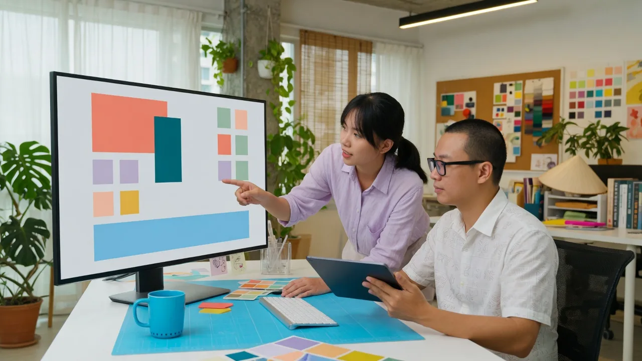 Đội thiết kế hoàn thiện giao diện website cho doanh nghiệp Việt