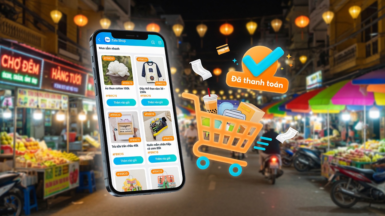 Bán hàng trên Zalo với catalog rõ ràng trên smartphone