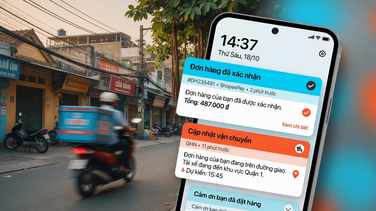 OTP và thông báo xác thực trên mobile trong hệ Zalo