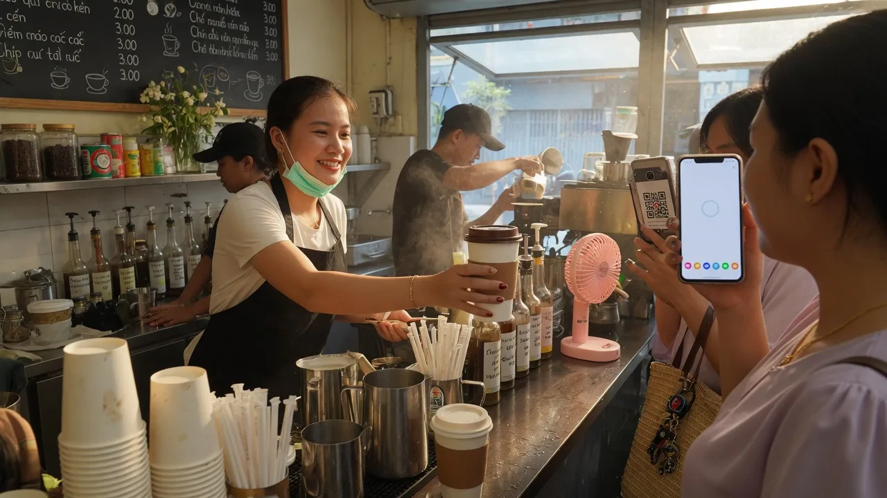 DailyBrew: loyalty stamp Mini App — tăng tần suất ghé tuần — Coffee takeaway 1 cửa mặt tiền: stamp điện tử, đổi drink, OA broadcast soft — kh