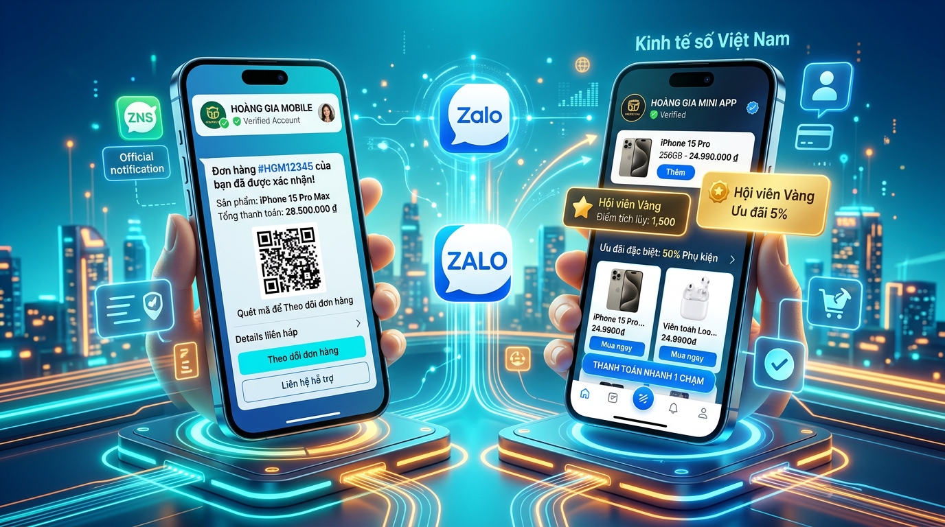 Hệ sinh thái Zalo ZNS và Zalo Mini App bán hàng đột phá