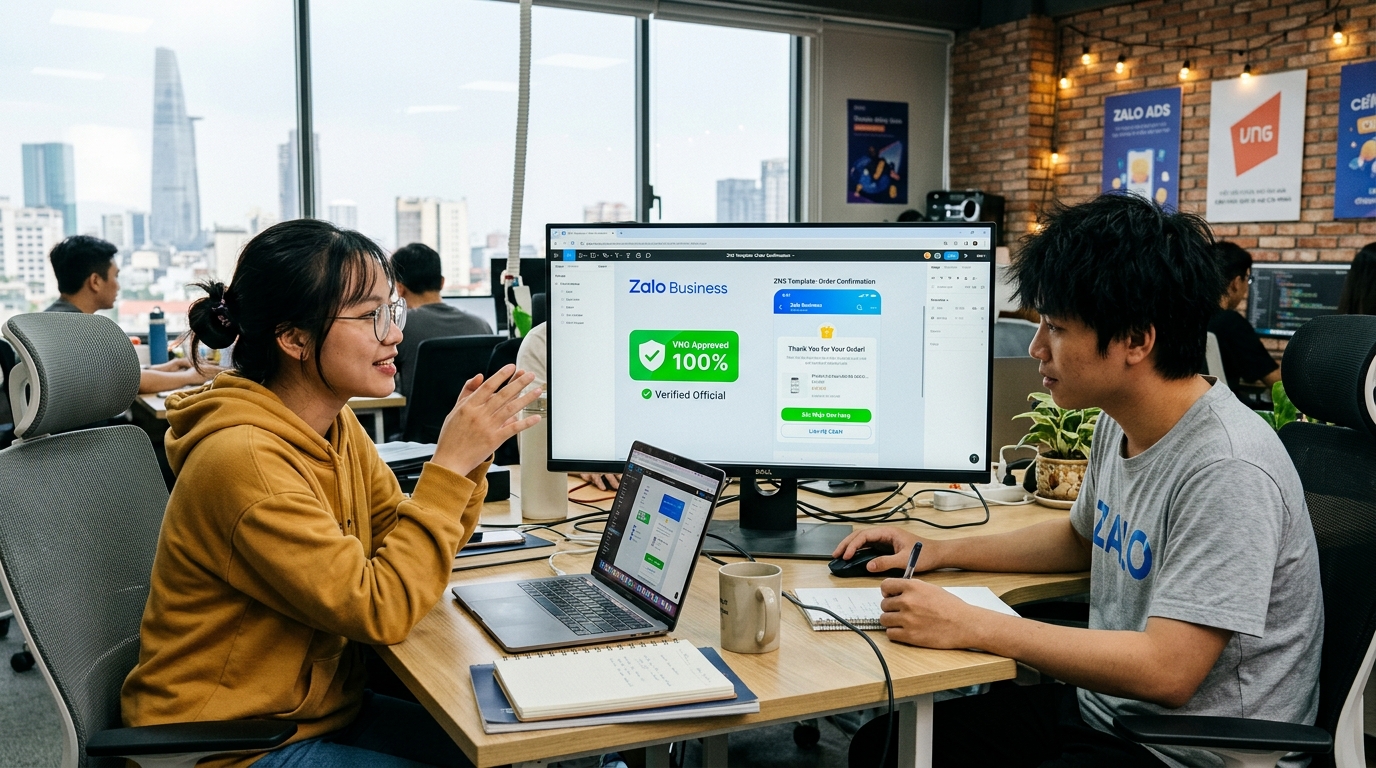 Chuyên viên CDUDU tư vấn và duyệt template Zalo ZNS chuẩn VNG