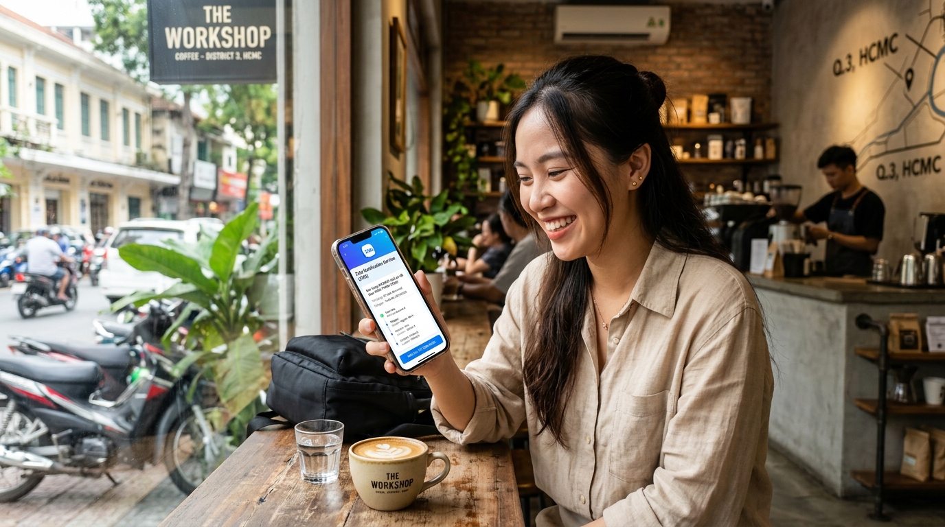 Khách hàng nhận tin nhắn Zalo ZNS hiển thị thương hiệu chính thức