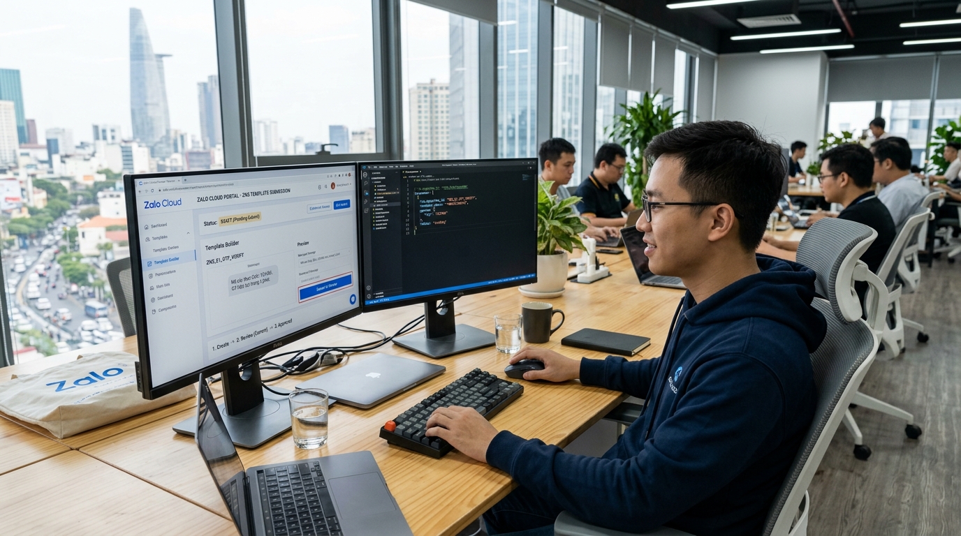 Soạn thảo và duyệt template Zalo ZNS VNG