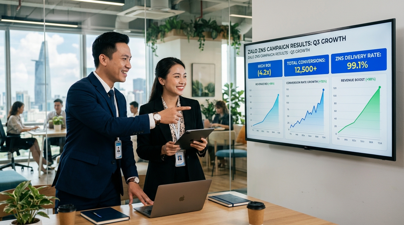 Doanh nghiệp tăng trưởng mạnh mẽ nhờ chiến dịch Zalo ZNS trọn gói CDUDU