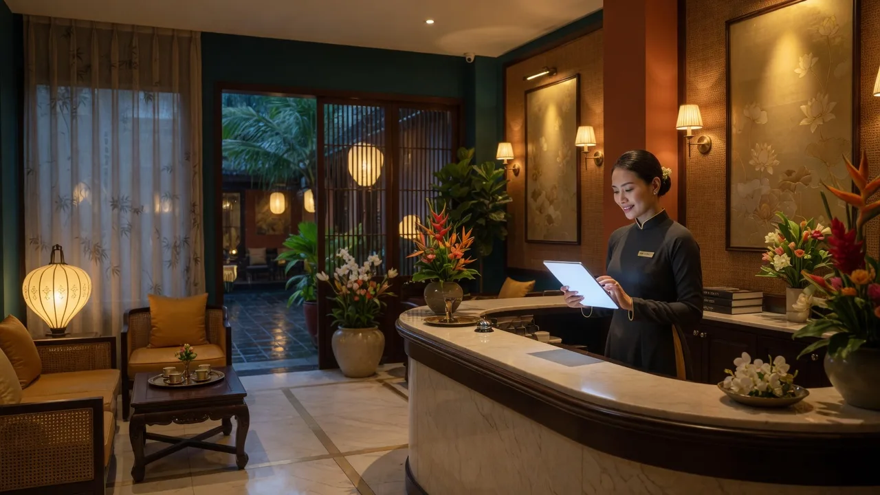 Boutique Saigon Hotel: website SEO + OA booking — tăng direct booking — Khách sạn 28 phòng giảm phụ thuộc OTA: website chuẩn SEO, form booking, OA CSKH 