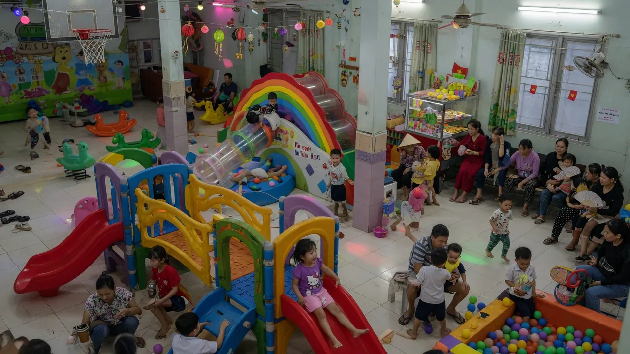KidsLand: Mini App đặt vé theo khung giờ — hết quá tải giờ vàng, bớt ùn quầy — Khu vui chơi: quầy vé tắc weekend. Mini App chọn khung giờ/sức chứa + OA — giảm 