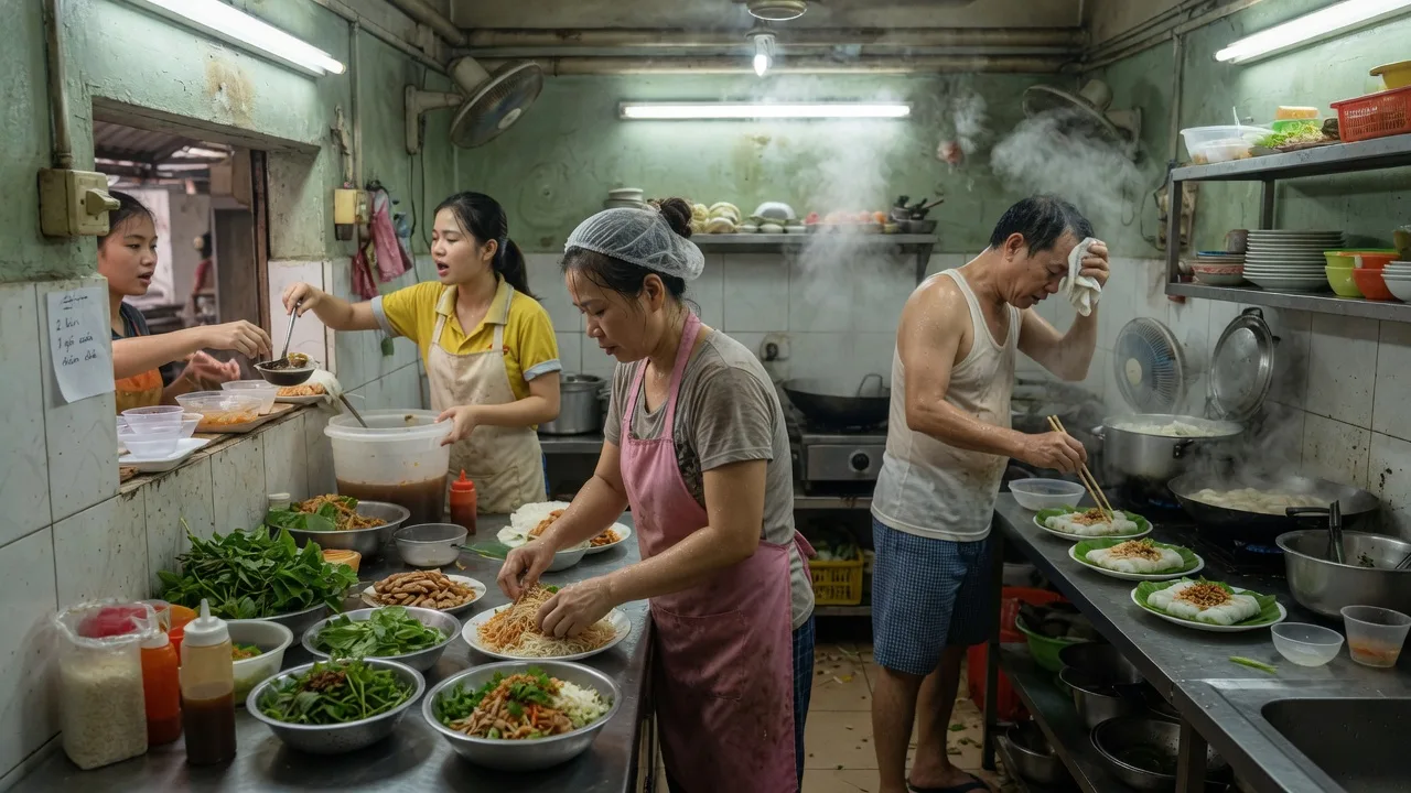 Cơm Tấm Ba Ghiền: 3 chi nhánh Corder — bếp hết loạn ticket, giảm sai món — Chuỗi cơm tấm 3 cửa: order miệng + giấy sai topping. QR order Corder theo bàn/st
