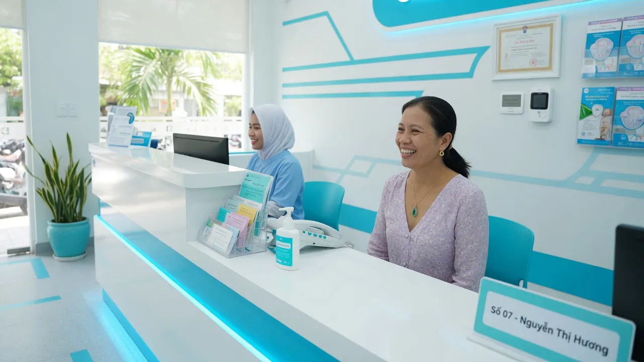 Nha khoa Smile: ZNS nhắc tái khám + OA lịch — ghế trống giảm rõ — Phòng khám nha 4 ghế: lịch OA, ZNS nhắc tái khám/cạo vôi — giảm ghế trống phút c