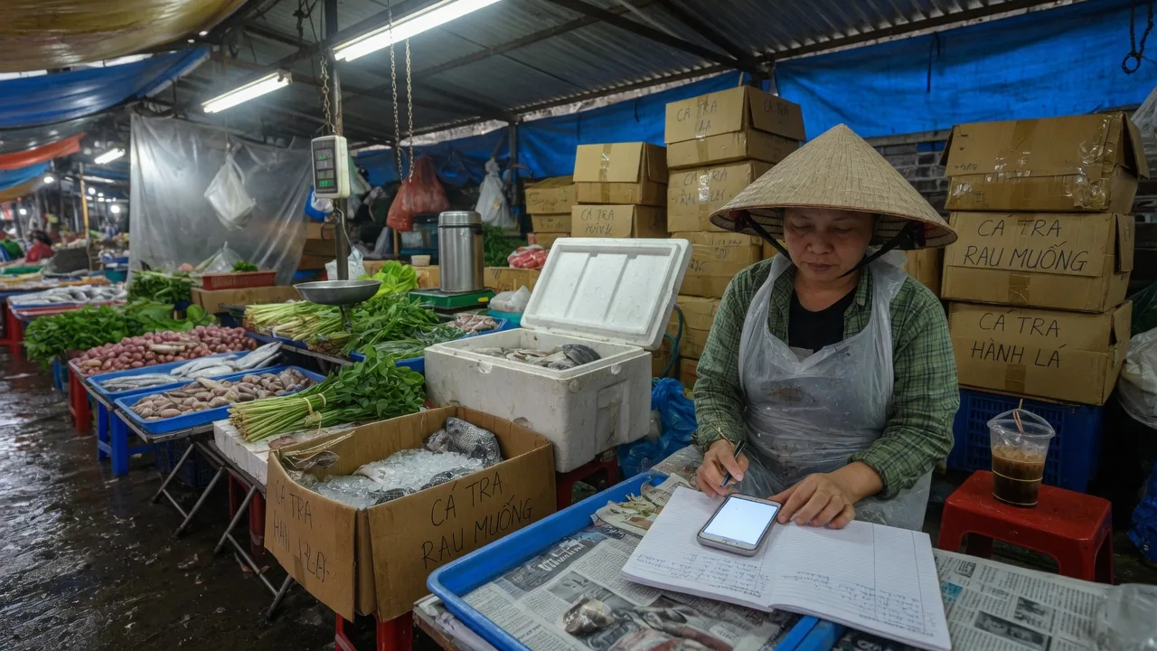 Sỉ Thực Phẩm Chợ Đêm: Cshop B2B — đơn sỉ & công nợ không còn sổ tay — Mối sỉ chợ: ghi sổ nợ, quên thu. Cshop đơn sỉ + công nợ + giá theo khách — thu h