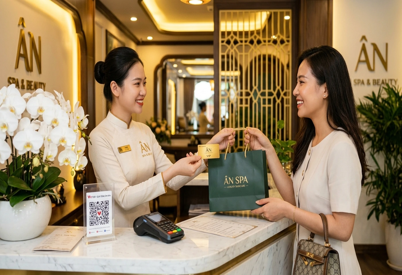 Nhắc lịch hẹn spa trên điện thoại Zalo
