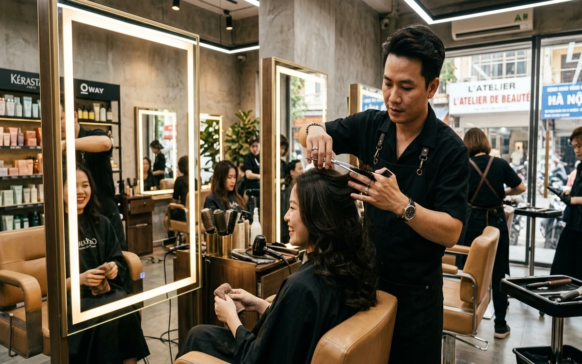 Salon tóc · barbershop