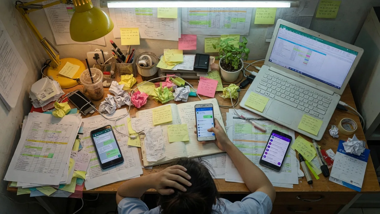 Lead rải Excel và group chat — quên follow-up, không owner