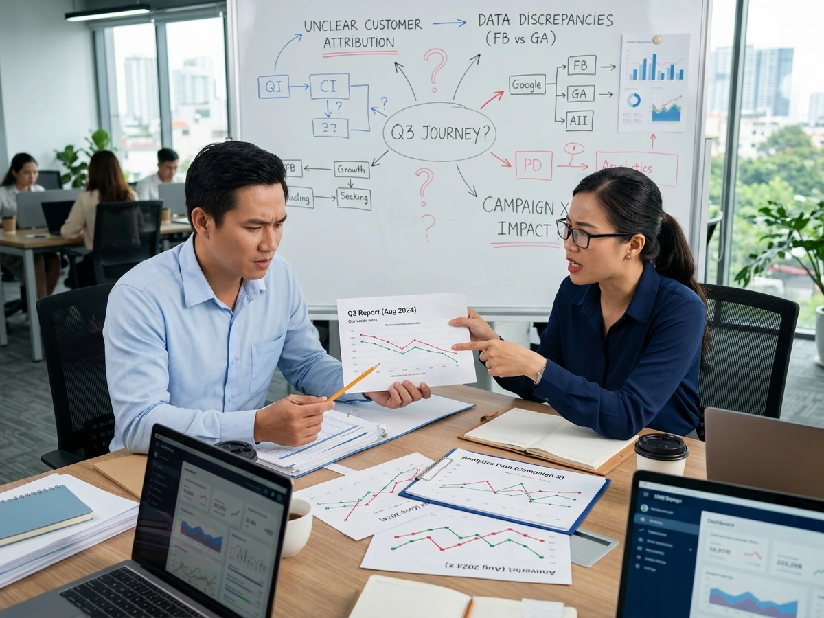 Không đo được ROI marketing