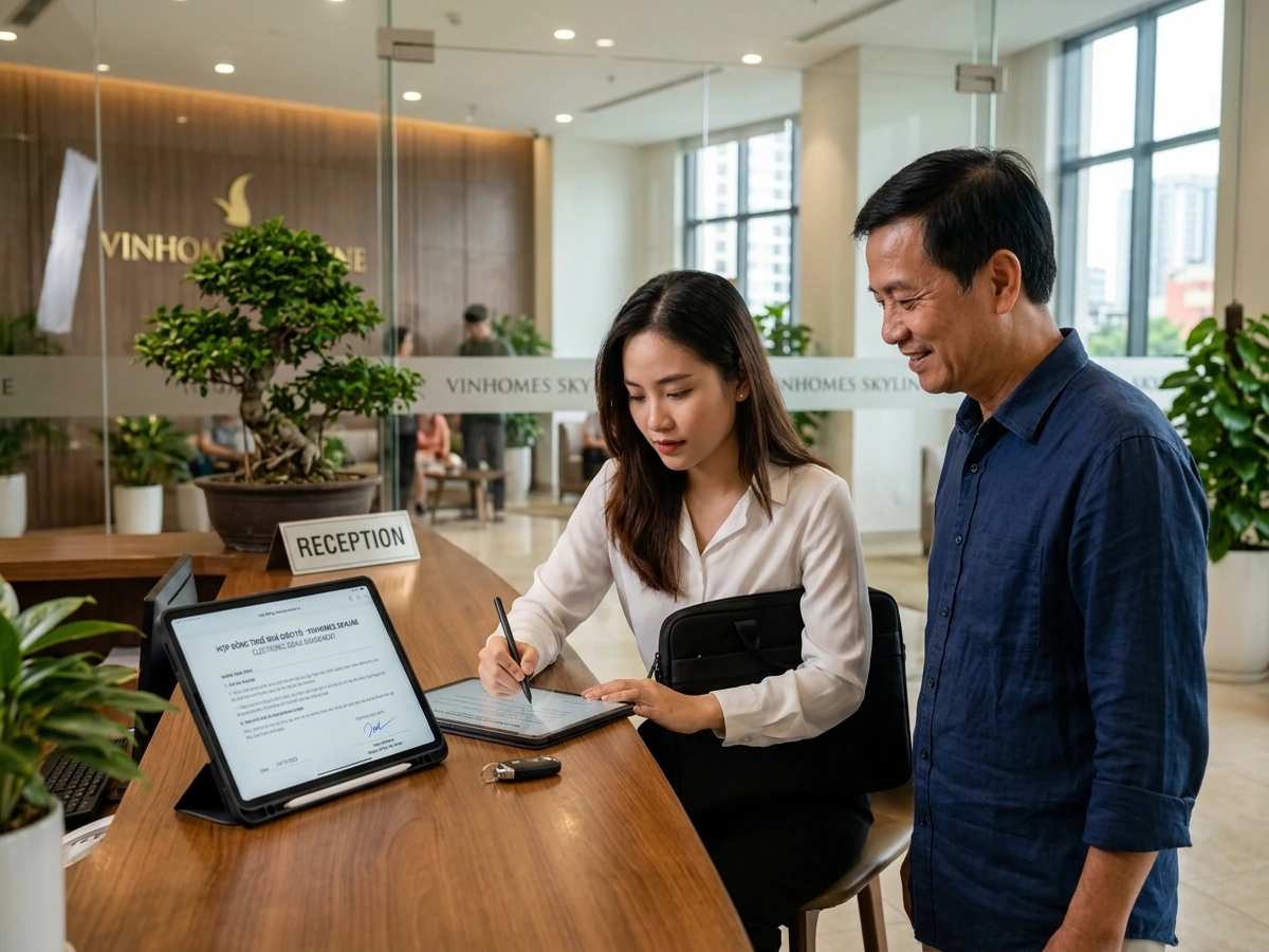 Ký hợp đồng thuê trọ điện tử