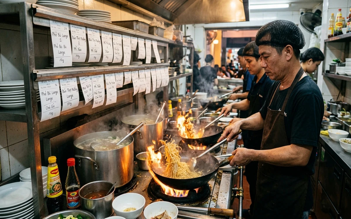 Kho bếp thất thoát nguyên liệu F&B