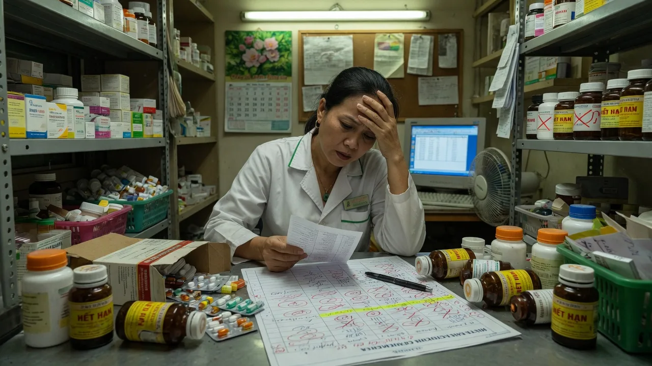 Quầy nhà thuốc loạn tồn — khó biết lô nào cận hạn