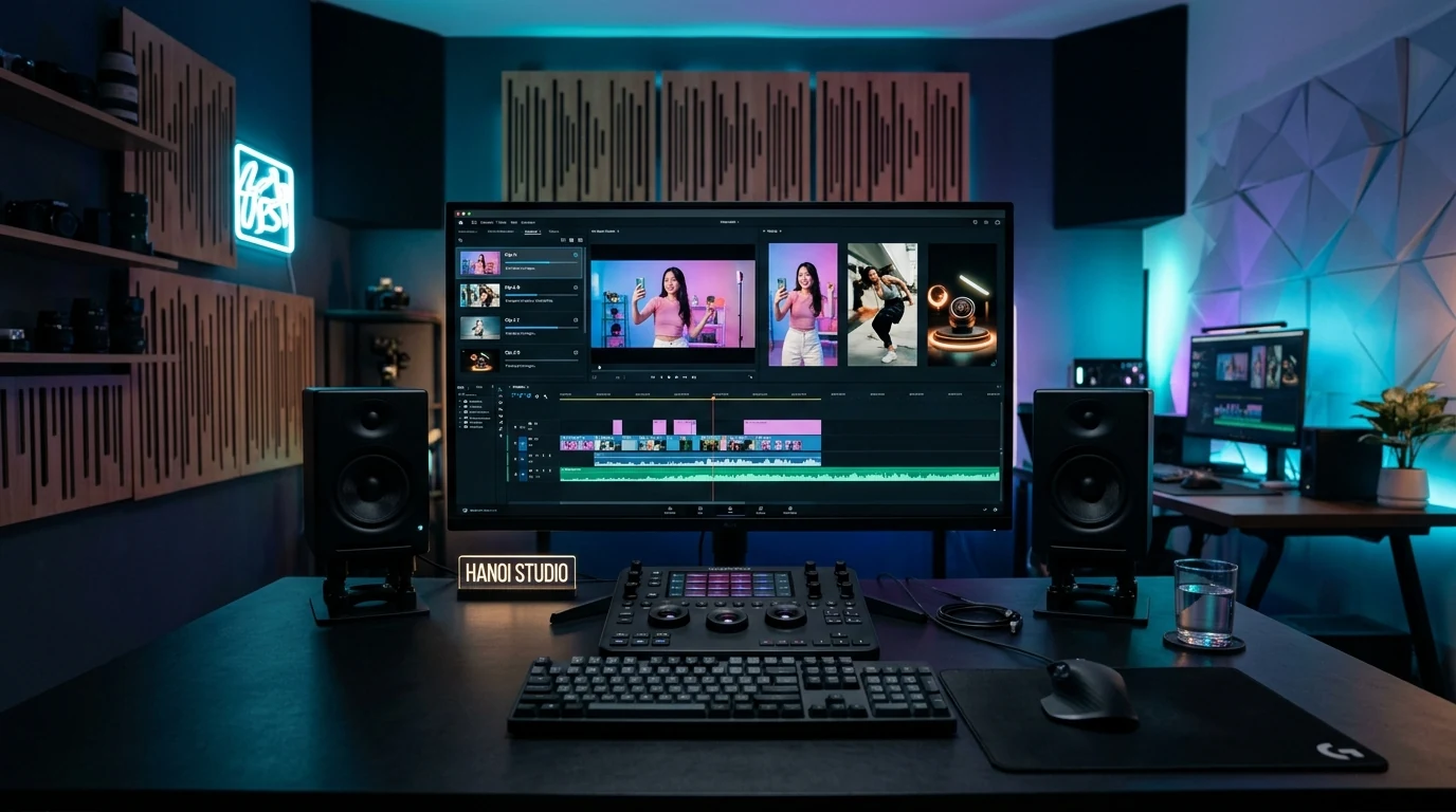 Phân hệ bóc tách video đa nguồn, xoá watermark AI Inpainting và biến đổi khung hình