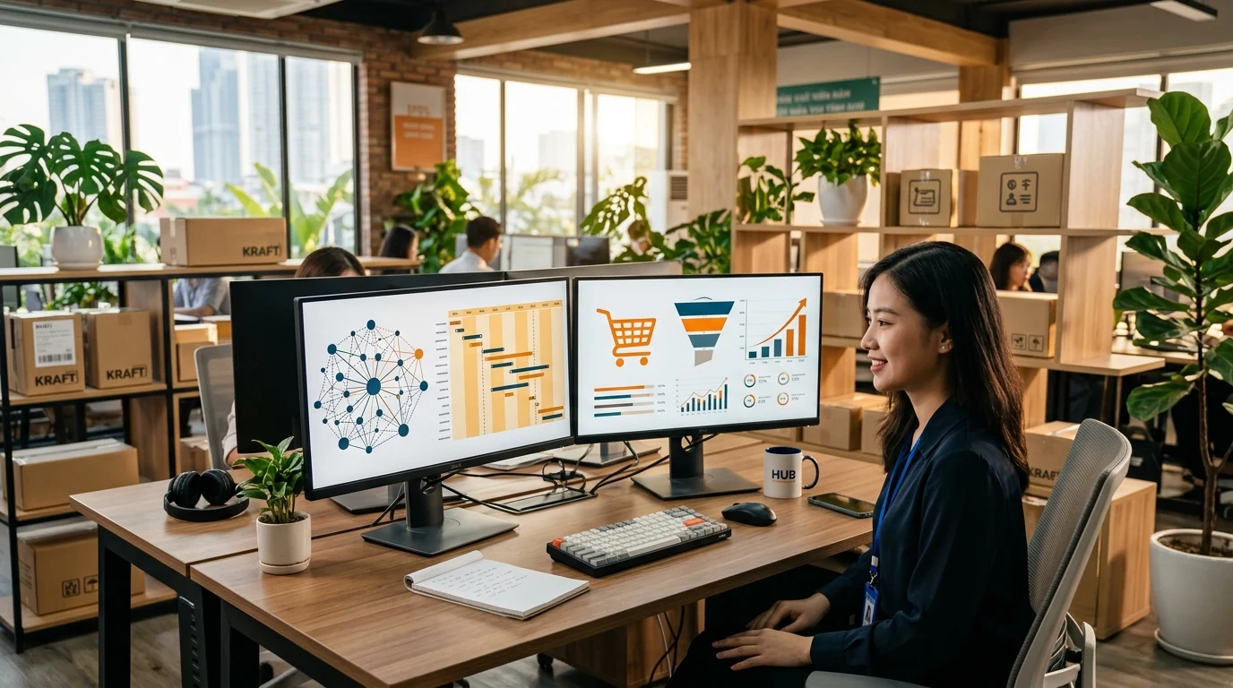 Phân hệ tự động đăng đa kênh Fanpage TikTok, gắn link Shopee Affiliate và Autopilot 24/7